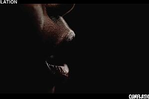 watch sexy ebony zaawaadi get filled with extreme cum loads 💦🔥