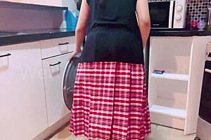 pov me washing wet uniform after steamy porn shoot lol