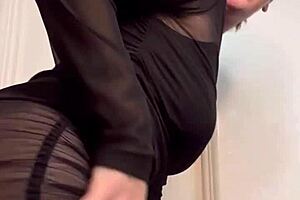 Ellie Rowyn dances teasing ass in sheer dress worship me?