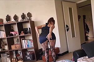 French Amateur Blowjob And Ass To Mouth In Clothed Satin Panties, Blue Dress, Fishnet Heels!