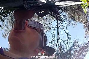 I surprised the cameraman with a backstage blowjob and deepthroat