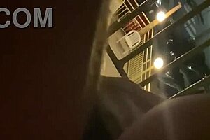 Intense Monster Cock Balcony Fuck Ends in Mouthful Cumshot