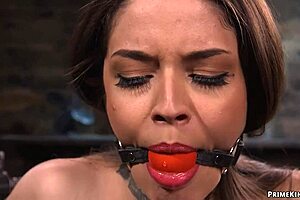 Small Tits Latina Sub On Device Bondage
