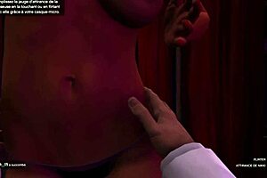 ebony babe rips clothes for wild tit teasing striptease!