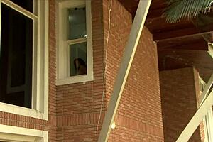 hubby left and this hot brunette cheated with black stud's huge cock