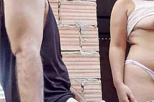 colombian babe risks public fuck walking streets cum dripping