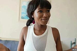 A busty dominatrix guard catches our group and begs to suck us dry