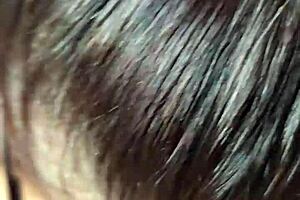 Intense blowjob on the small 18+ head with powerful sucking action