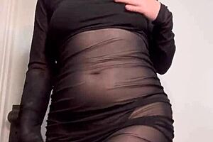 Ellie Rowyn dances teasing ass in sheer dress worship me?