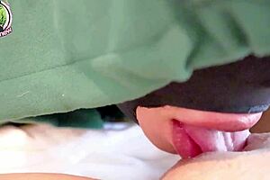 thai maid ninew milks boss cock with huge tits in steamy creampie roleplay