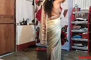 Indian Teacher Madam Fucks Husband Hard in Saree at Home