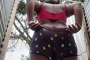 hey big ass latina caught changing in beach room