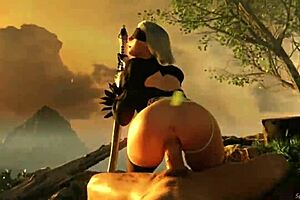 Emotional 2B Anime Fuck