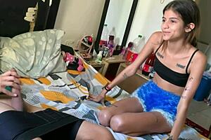 Colombian Latina Sucks Cock Gets Wild Homemade Dirty Talk First Time