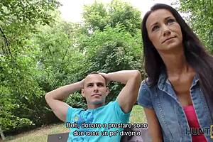 hunt4k buys stranger's wife at mall for hidden cam fuck