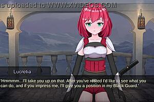 bound futanari slave submits in realms of bondage gameplay fantasy lesbian adventure