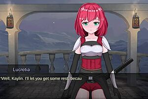 bound futanari slave submits in realms of bondage gameplay fantasy lesbian adventure