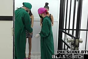 Latina nurse dominates patient pov facefuck backstage gloves