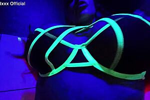 Huge OILED Redhead Teases FAT Tits Pierced Nipples