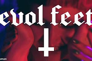 these latina redhead goddesses get horny licking feet tickling submissive toes