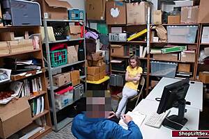 petite russian thief stripped and dominated hard by strict office officer