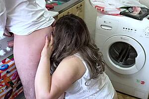 whoa amateur bbw milf bends over for massive cock assfucking doggystyle creampie homemade taboo!