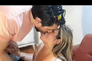 luly la rubia tetona's wild bunker casting blowjob