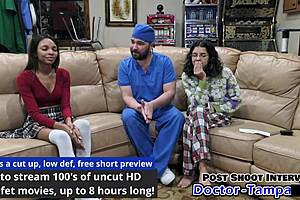 yo, dr tampa gives solana her first intense gyno exam backstage