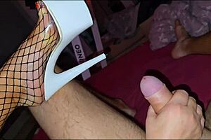 curvy mature plaid bodysuit high heels intense fuck craving