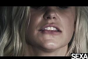 Stunning milf models bound kissing licking orgasming in erotic video