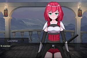 bound futanari slave submits in realms of bondage gameplay fantasy lesbian adventure