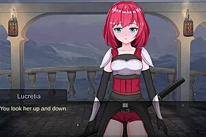 bound futanari slave submits in realms of bondage gameplay fantasy lesbian adventure