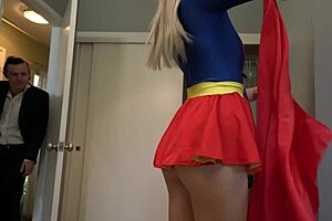 Kay Lovely As Supergirl Rides Monster Cock In Disgraceful Cosplay Fuck