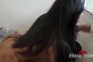 He dives deep into Marlon's bruninha pounding her BIG ASS with monster COCK