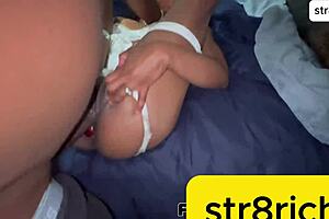 houston's tight pussy baddie str8rich tackles this massive dick omg