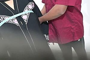 tailor sneaks feel of hijab lady's curves during blouse measurements 📏😏