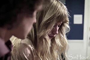 Ivy Wolfe cornered and relentlessly fucked by throbbing cock in intense encounter