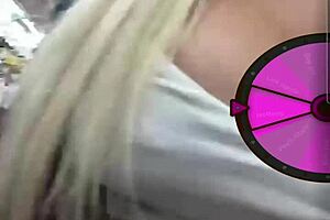 hey watch this teen flash her big boobs outdoors