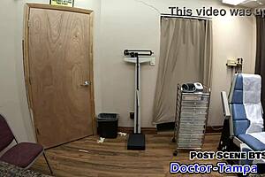 yo, dr tampa gives solana her first intense gyno exam backstage