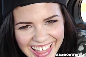 busty babe's pussy licked before deep bbc drilling