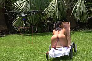 Blonde Natural Tits Masturbate Public Construction Site