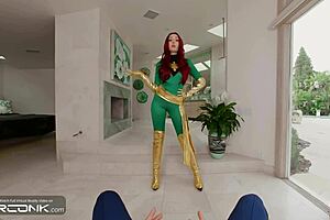 vr phoenix in heels ridin' big dick x-men cosplay... oh god pt 3