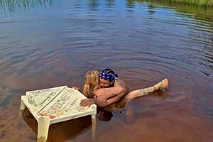 adventurous couple caught bareback ass flashing wild outdoor sex in mangroves