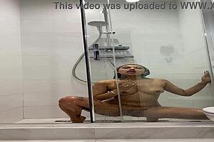 Roxy's Ecstatic Naked Shower Masturbation Moans Overflowing