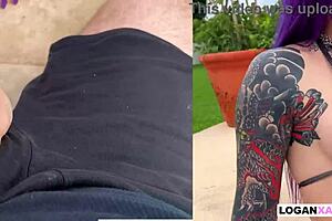 valerica steele tattd babe fucks rough squirts on huge cock pov