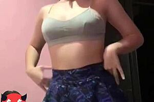 Your Girlfriend Strips on Video, I Punish Her Ass Full of Cum