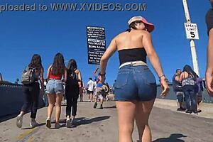 Wow, That Big Ass Bursting Out Jeans Publicly!