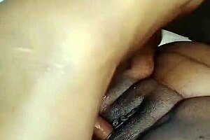 petal bends over shaved pussy for homemade monster cock doggystyle pounding