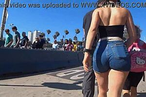 Wow, That Big Ass Bursting Out Jeans Publicly!