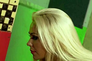 two stunning ladies eagerly stroke and suck lucky guy's cock before wild fucking